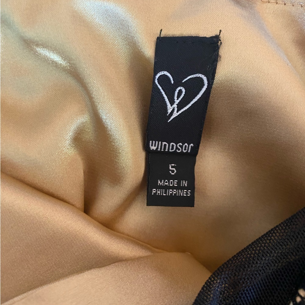 Windsor Lace Mini Dress Size S Mesh Bow‎ Sweetheart Neckline Fairy Coquette Prom - Picture 9 of 10